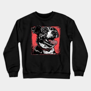 Retro Art Australian Cattle Dog Lover Crewneck Sweatshirt